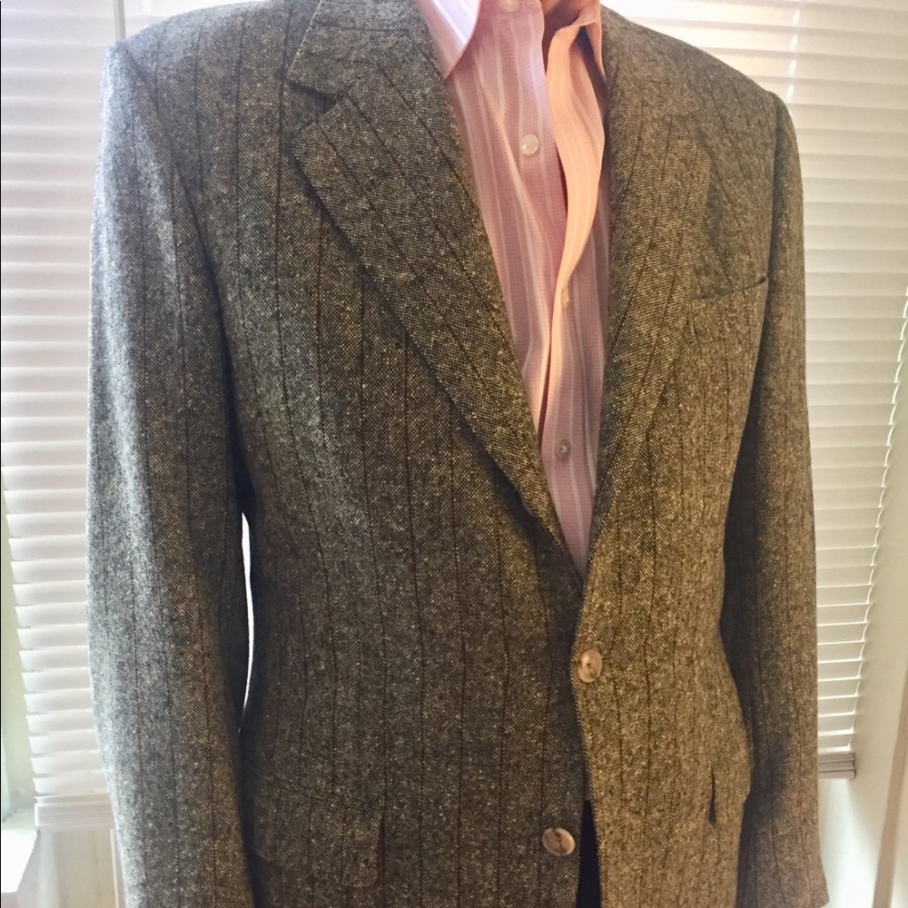 Ermenegildo Zegna Tweed Sport Jacket. 100% Wool.